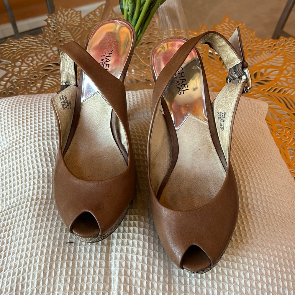 Michael Kors leather heels